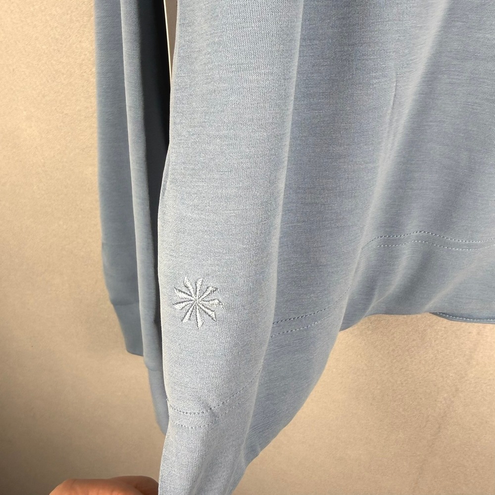 Athleta Womens XL Seasoft 1/4 Zip Blue Long Sleeve Pullover‎ Sweatshirt NWT - Picture 9 of 10